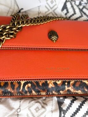 Kurt Geiger London Shoreditch Small Eagle Leather & Genuine Calf Hair Crossbody